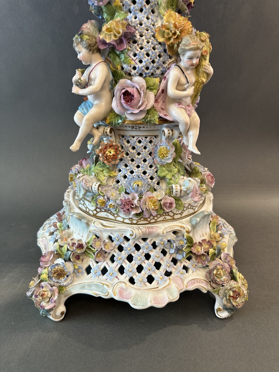 Meissen Porcelain Goblet On A Pedestal – 19th Century-photo-6