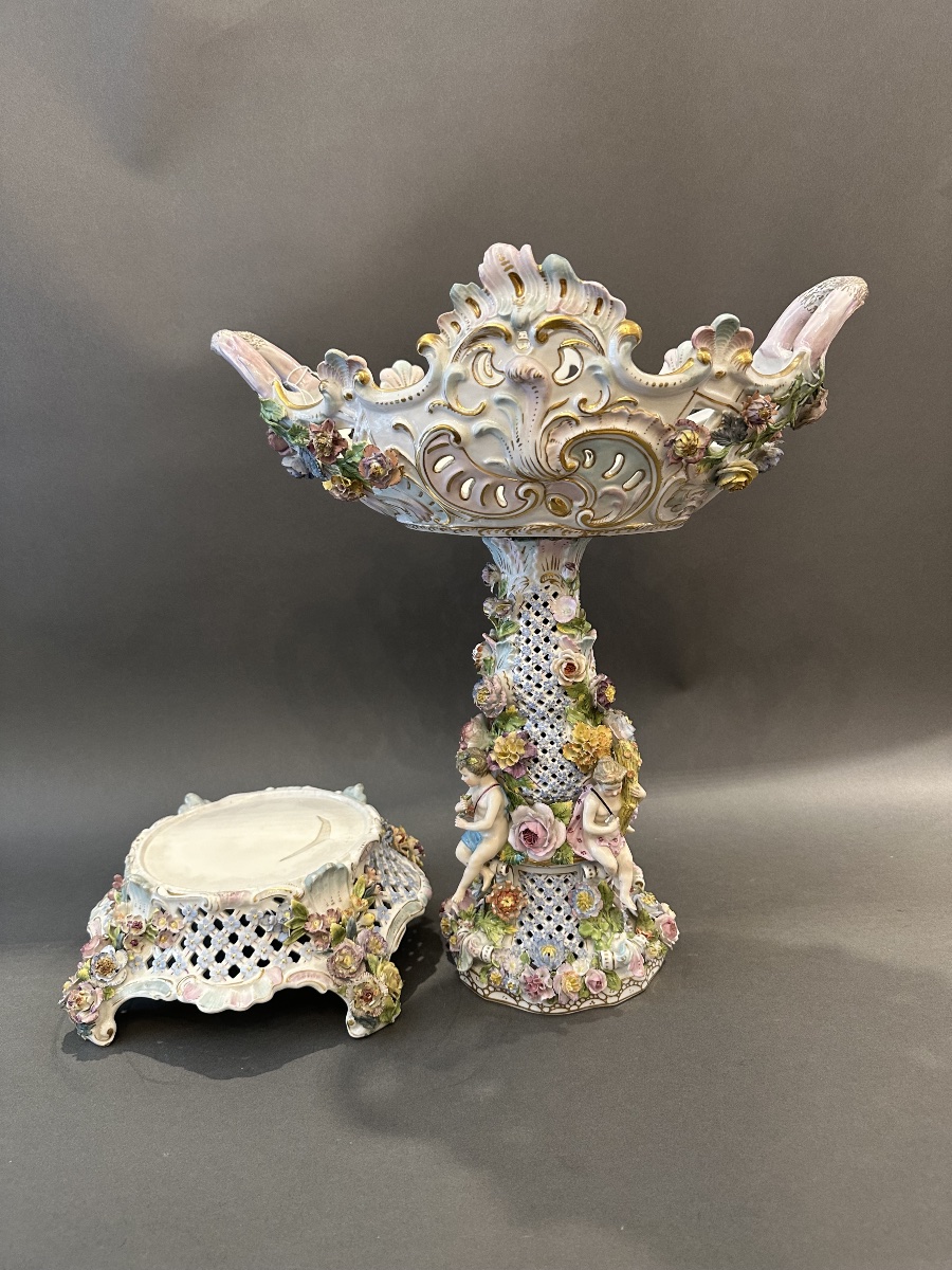 Meissen Porcelain Goblet On A Pedestal – 19th Century-photo-7