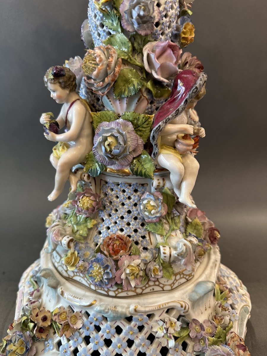 Meissen Porcelain Goblet On A Pedestal – 19th Century-photo-2
