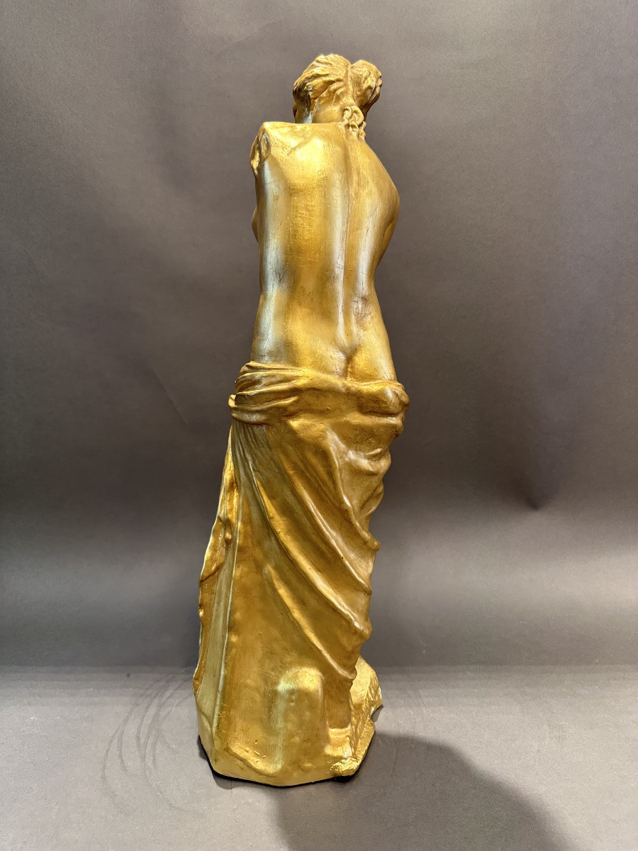 Gilded Venus Statue   – Height: 64 Cm-photo-2