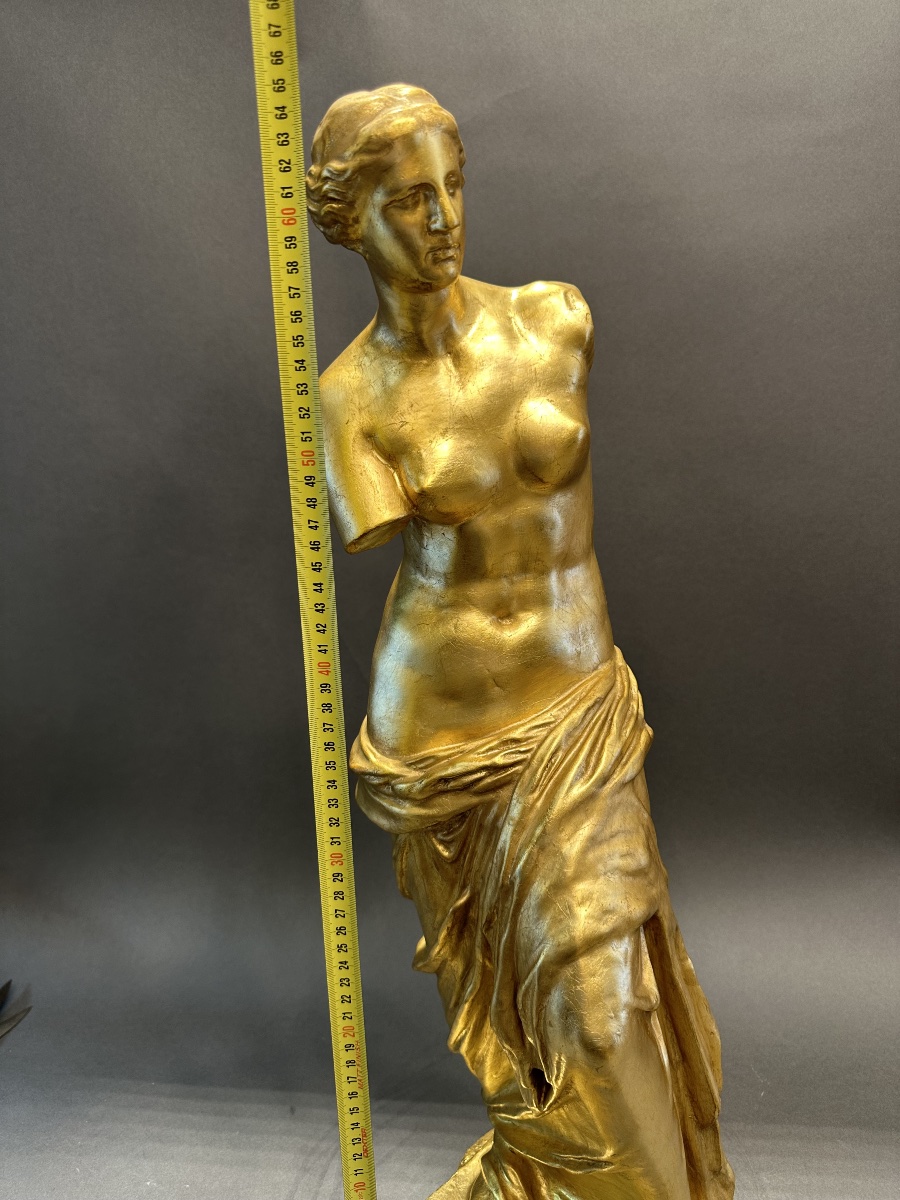 Gilded Venus Statue   – Height: 64 Cm-photo-1