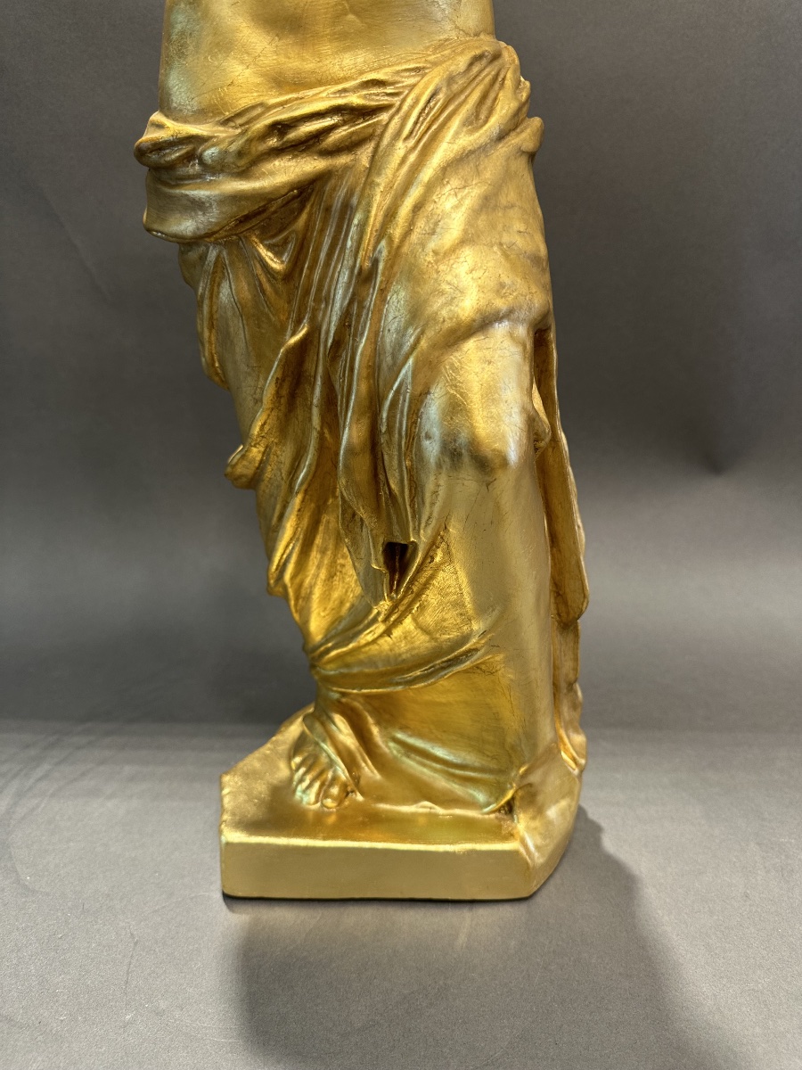 Gilded Venus Statue   – Height: 64 Cm-photo-3