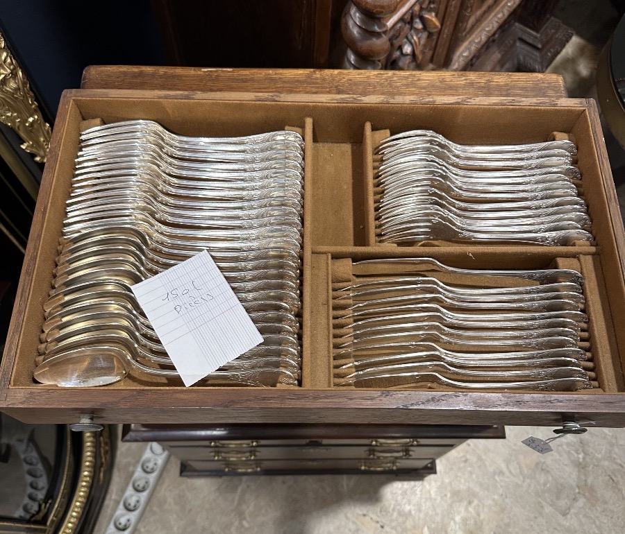 Ménagère Christofle modèle Marly – 150 pièces en métal argenté-photo-2