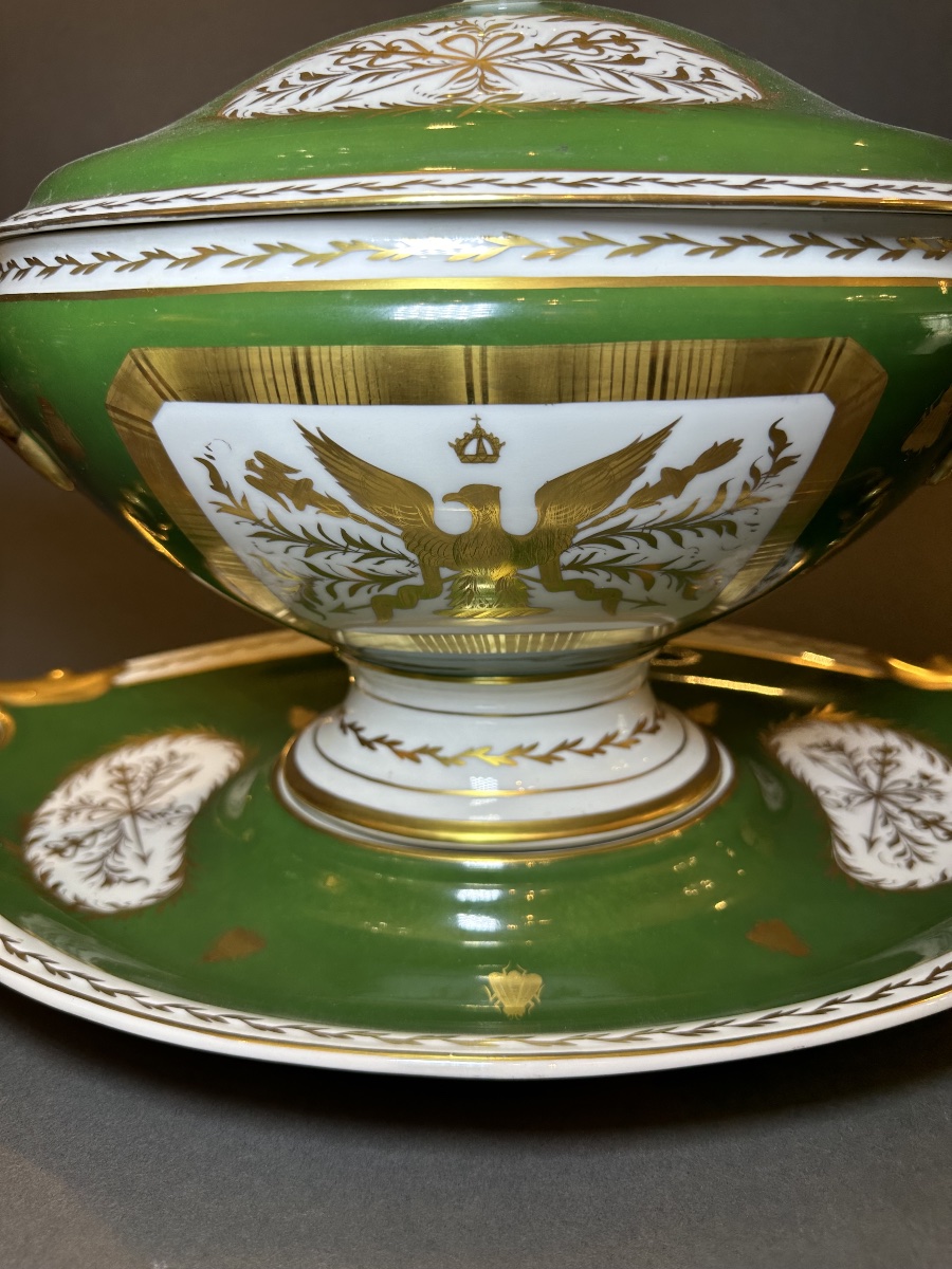 soupière couverte en porcelaine de Paris d’époque Empire – XIXᵉ siècle-photo-2