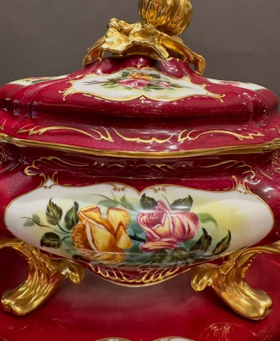 Limoges Porcelain Soup Tureen With Lid – 20th Century-photo-4