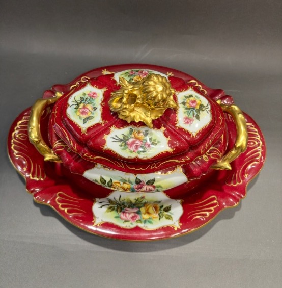 Limoges Porcelain Soup Tureen With Lid – 20th Century-photo-1