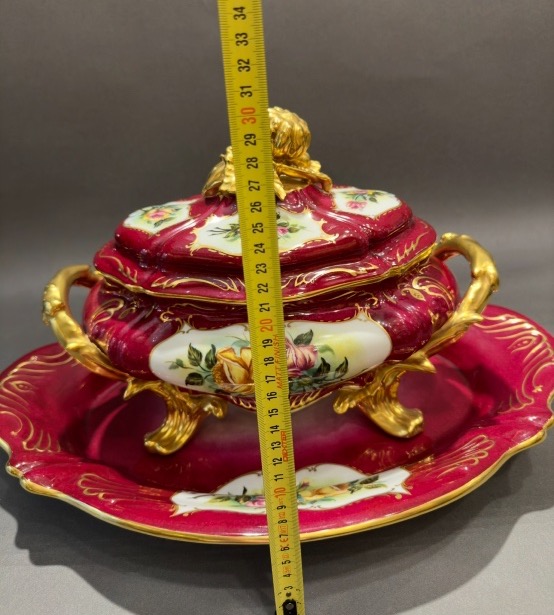 Limoges Porcelain Soup Tureen With Lid – 20th Century-photo-6