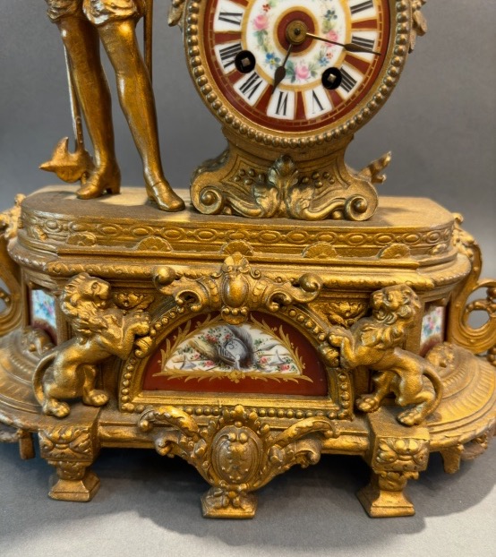 Antique Pendulum Clock – 40 × 38 Cm-photo-4