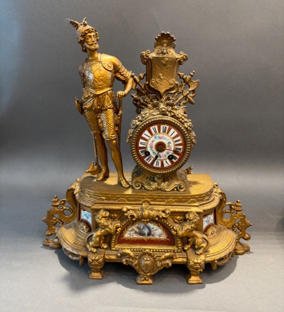 Antique Pendulum Clock – 40 × 38 Cm