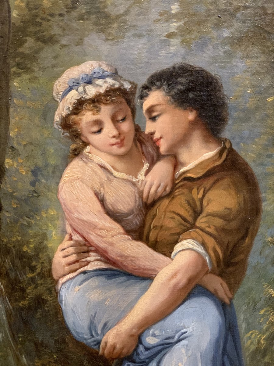 A. Leonard, Tableau, Huile Sur Toile, 19ème Siècle -photo-4