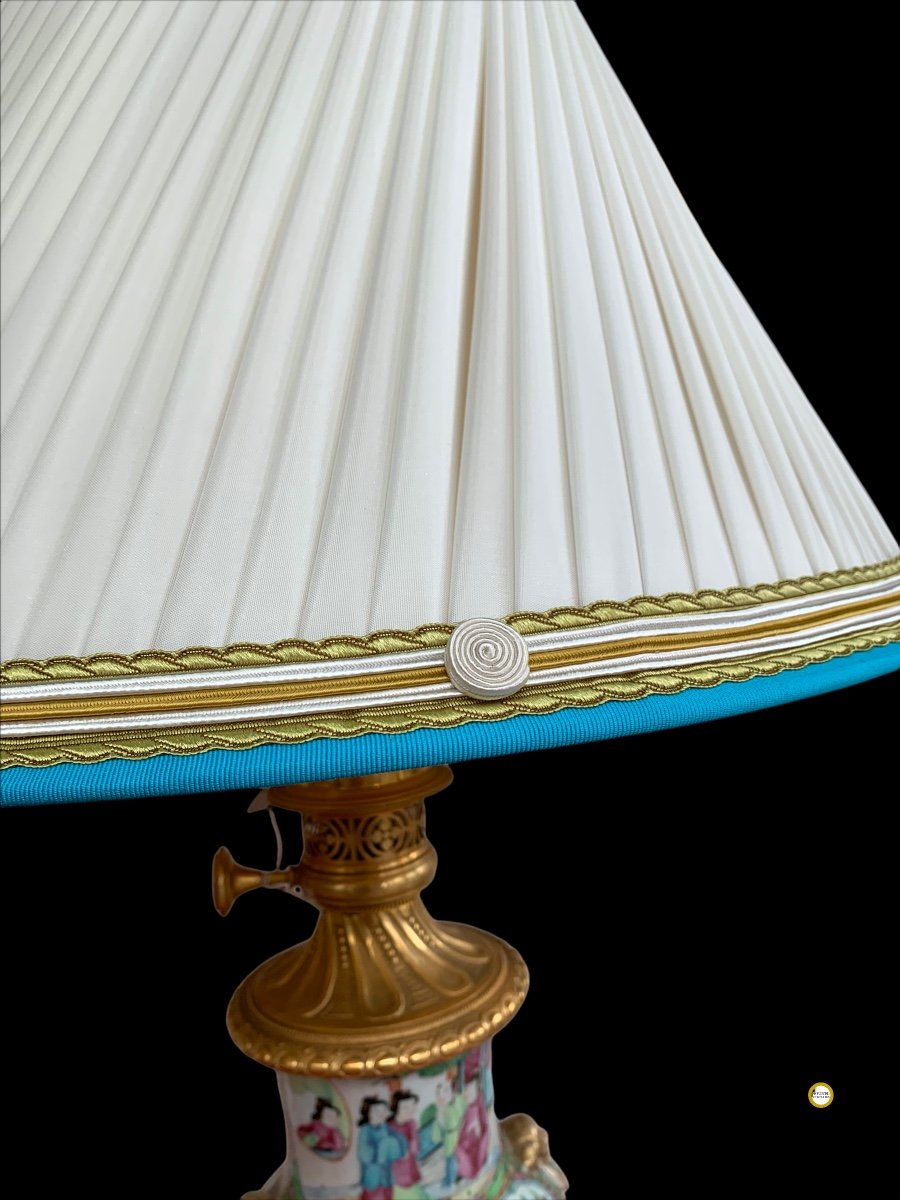 Paire De Lampes En Porcelaine -photo-2