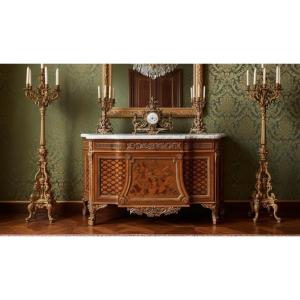  Chest Of Drawers With A Central Recess