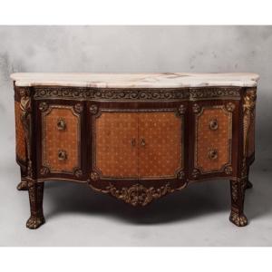 Chest Of Drawers With An Ornate Design