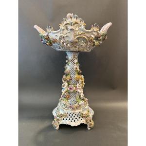 Meissen Porcelain Goblet On A Pedestal – 19th Century