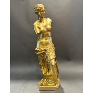 Gilded Venus Statue   – Height: 64 Cm