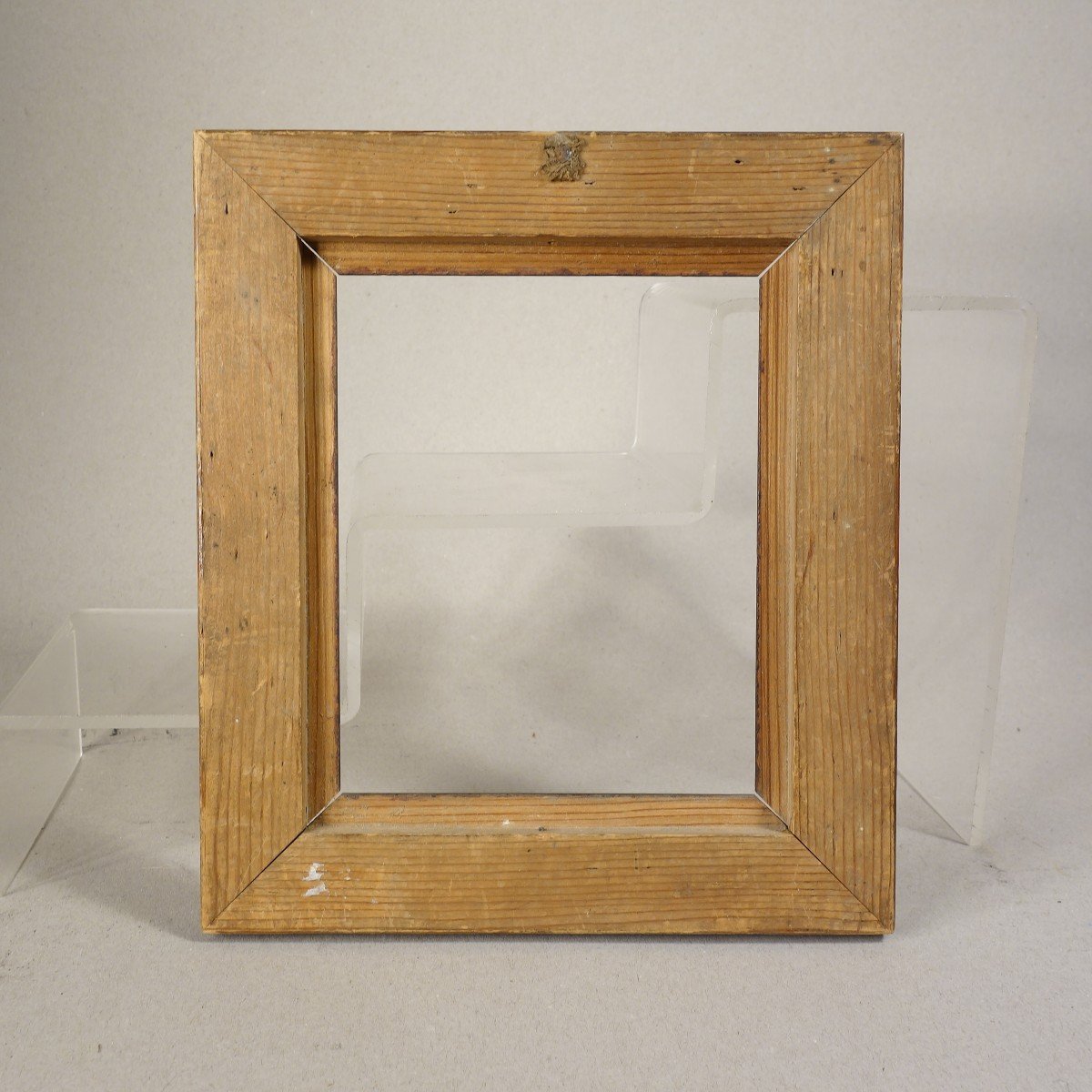 Small Nineteenth Frame Wood Veneer Rebate: 12.5 X 15.5 Cm-photo-4
