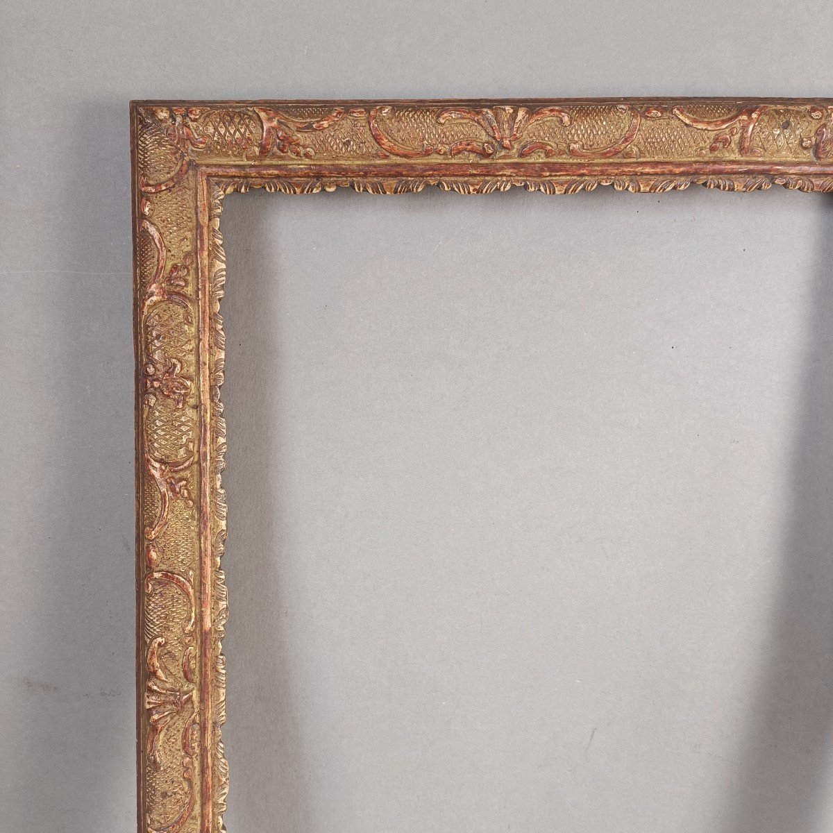 18th Century Bérain Baguette Frame Rebate: 33 X 49.5 Cm-photo-2