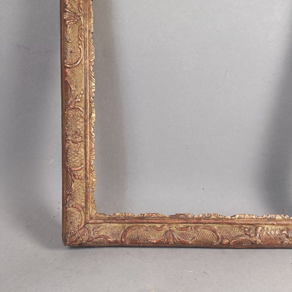 18th Century Bérain Baguette Frame Rebate: 33 X 49.5 Cm-photo-4