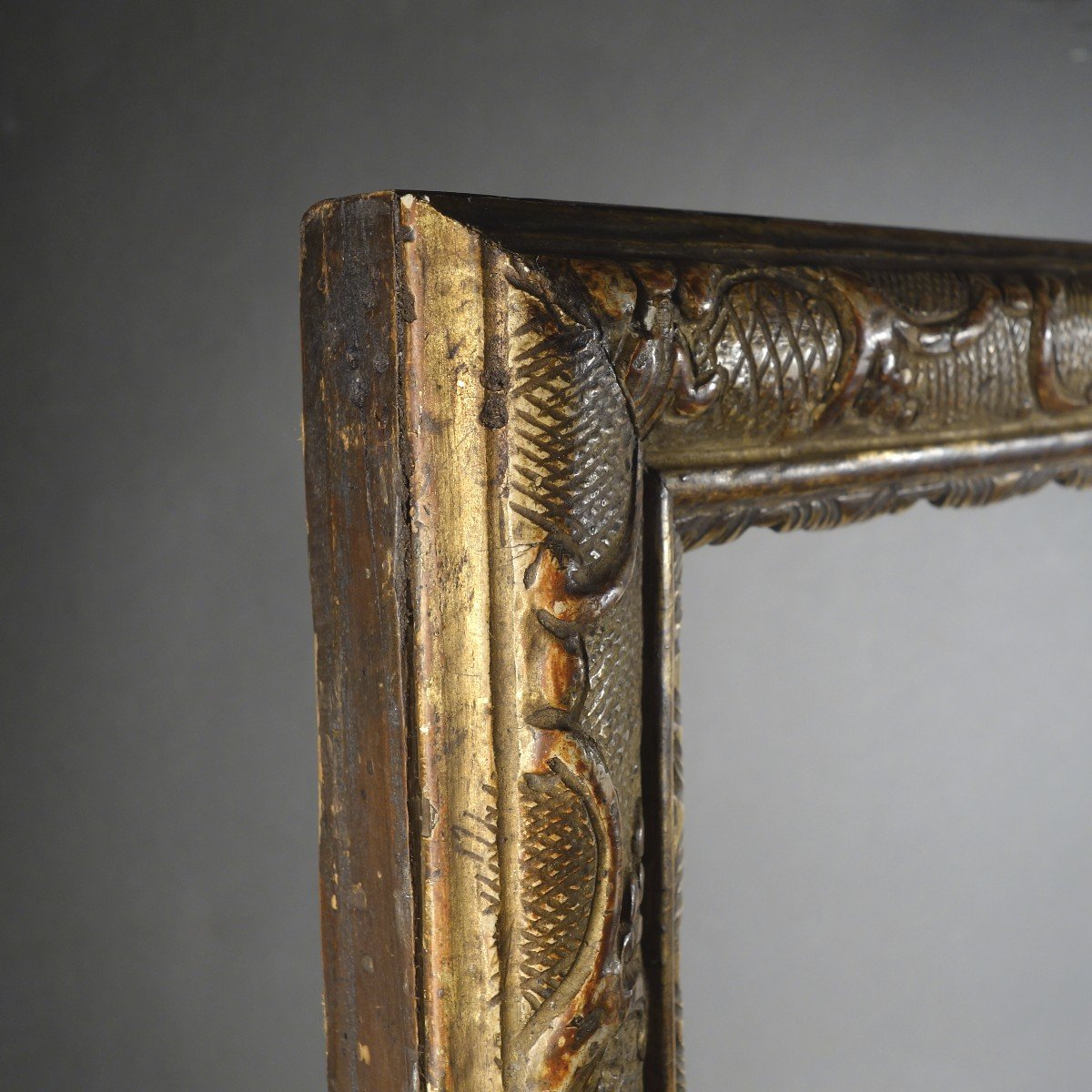 18th Century Bérain Baguette Frame Rebate: 33 X 49.5 Cm-photo-2