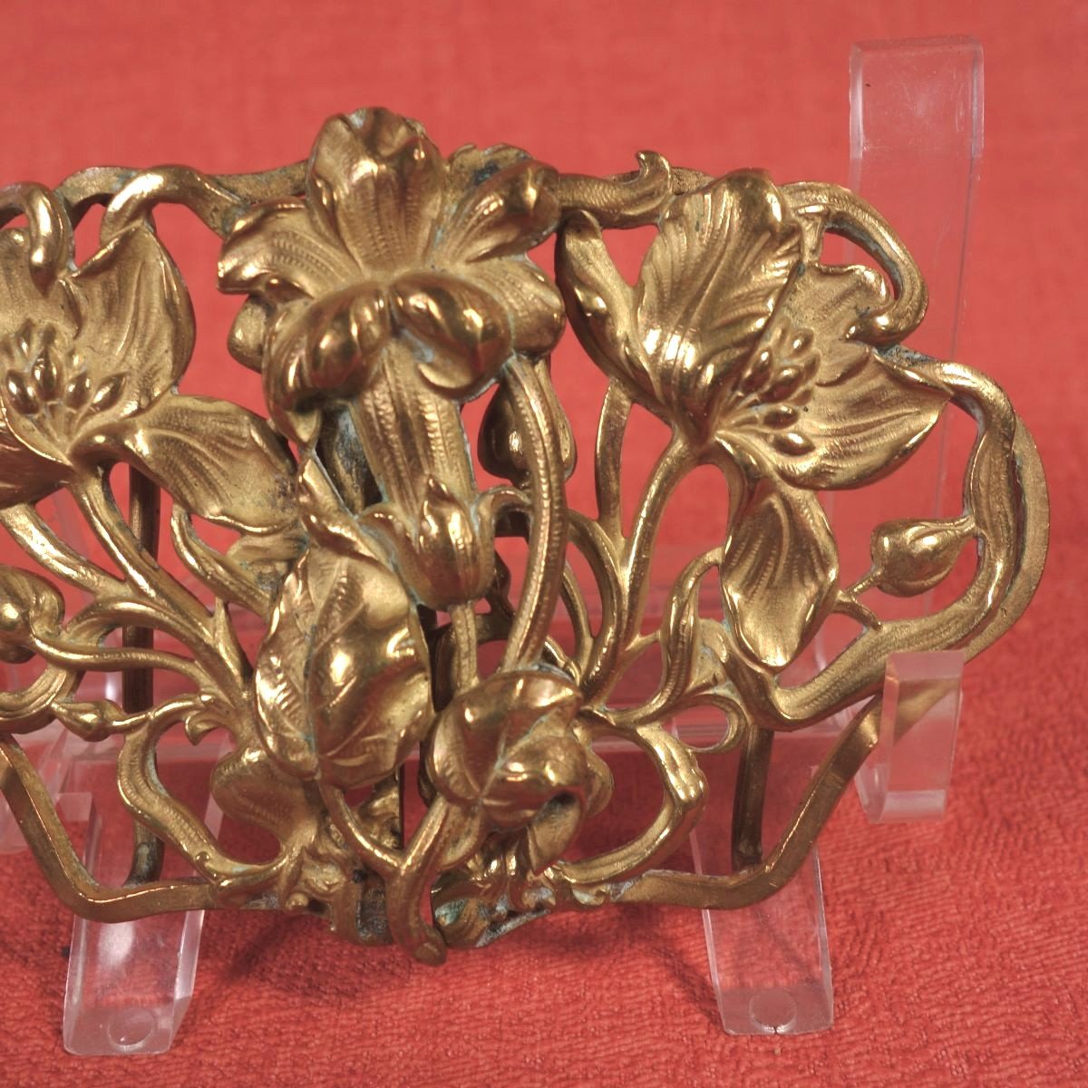 Art Belt Buckle - Nouveau Poppies Decor-photo-3