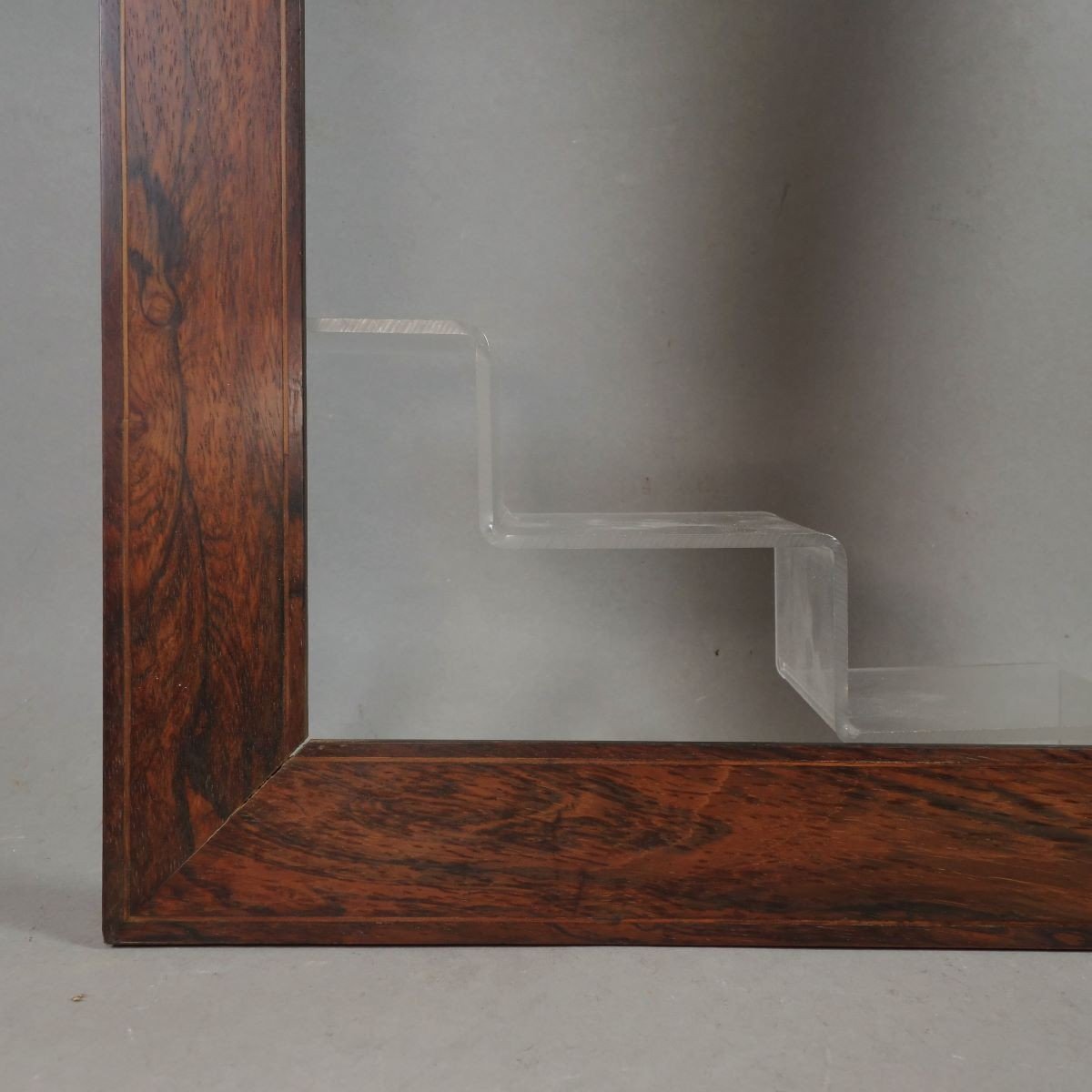 19th Century Frame Walnut Veneer And Rebate Net: 39.5 X 31.5 Cm-photo-1