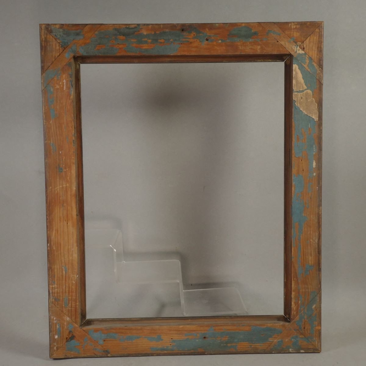 19th Century Frame Walnut Veneer And Rebate Net: 39.5 X 31.5 Cm-photo-3