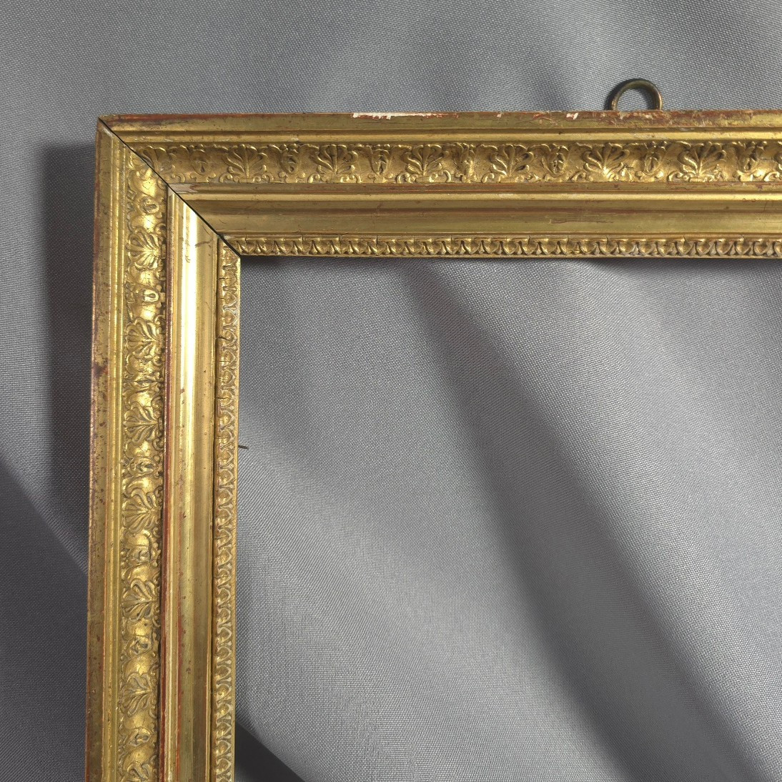 Mid 19th Century Frame Empire Style Rabbet: 26.5 X 32.5 Cm-photo-3
