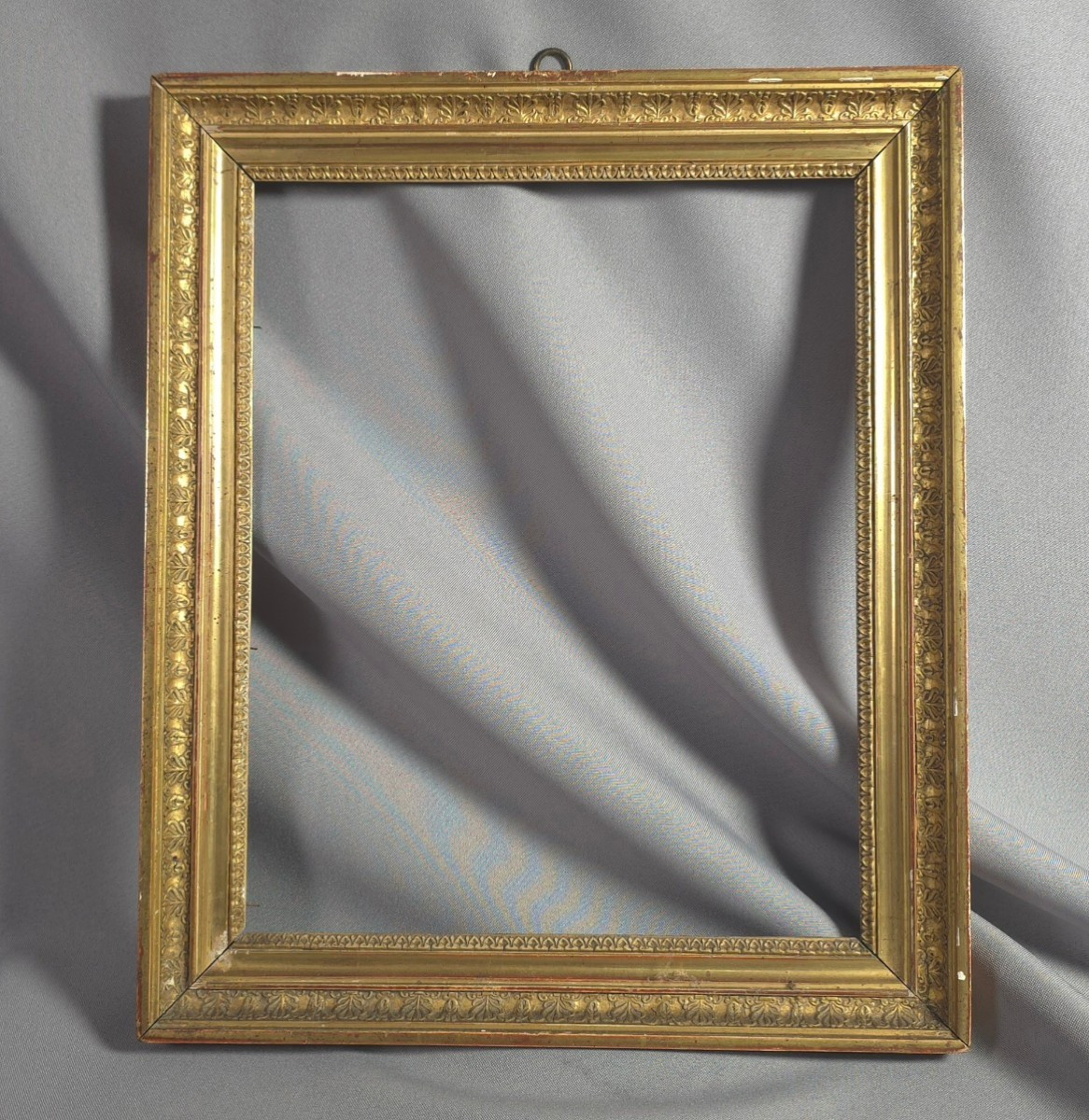 Mid 19th Century Frame Empire Style Rabbet: 26.5 X 32.5 Cm