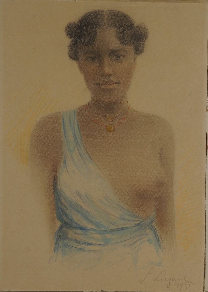 S.luzard Portrait Malagasy Woman 1951