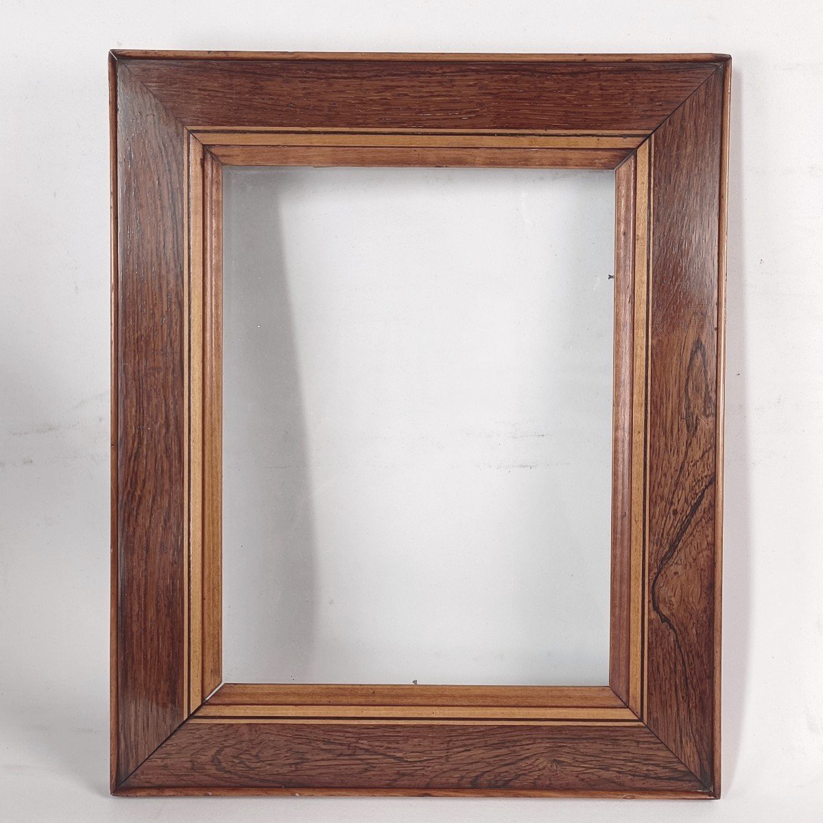 Cadre XIXe  Placage Palissandre Et Filet Feuillure : 18 X23,5 Cm-photo-6