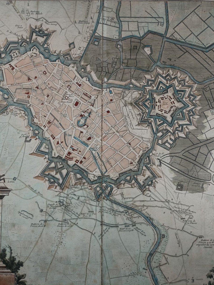 Van Russell Plan Citadel Of Lille Early 18th Century -photo-3