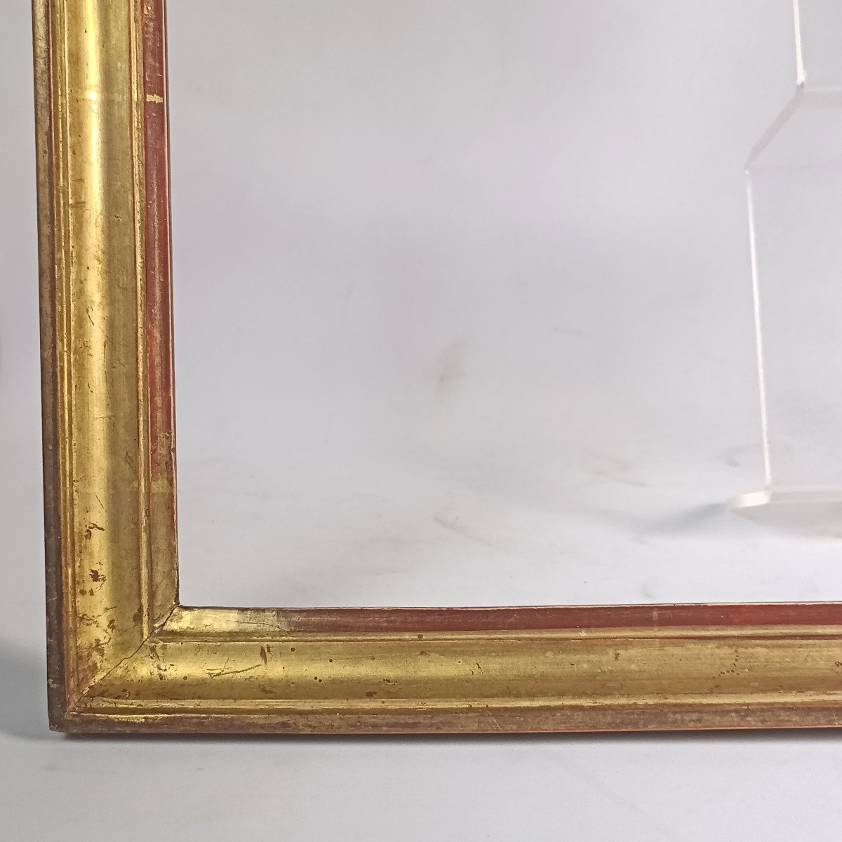 Cadre Baguette Fin XVIIIe Bois Doré Feuillure :  30,5 X 37,5 Cm-photo-4