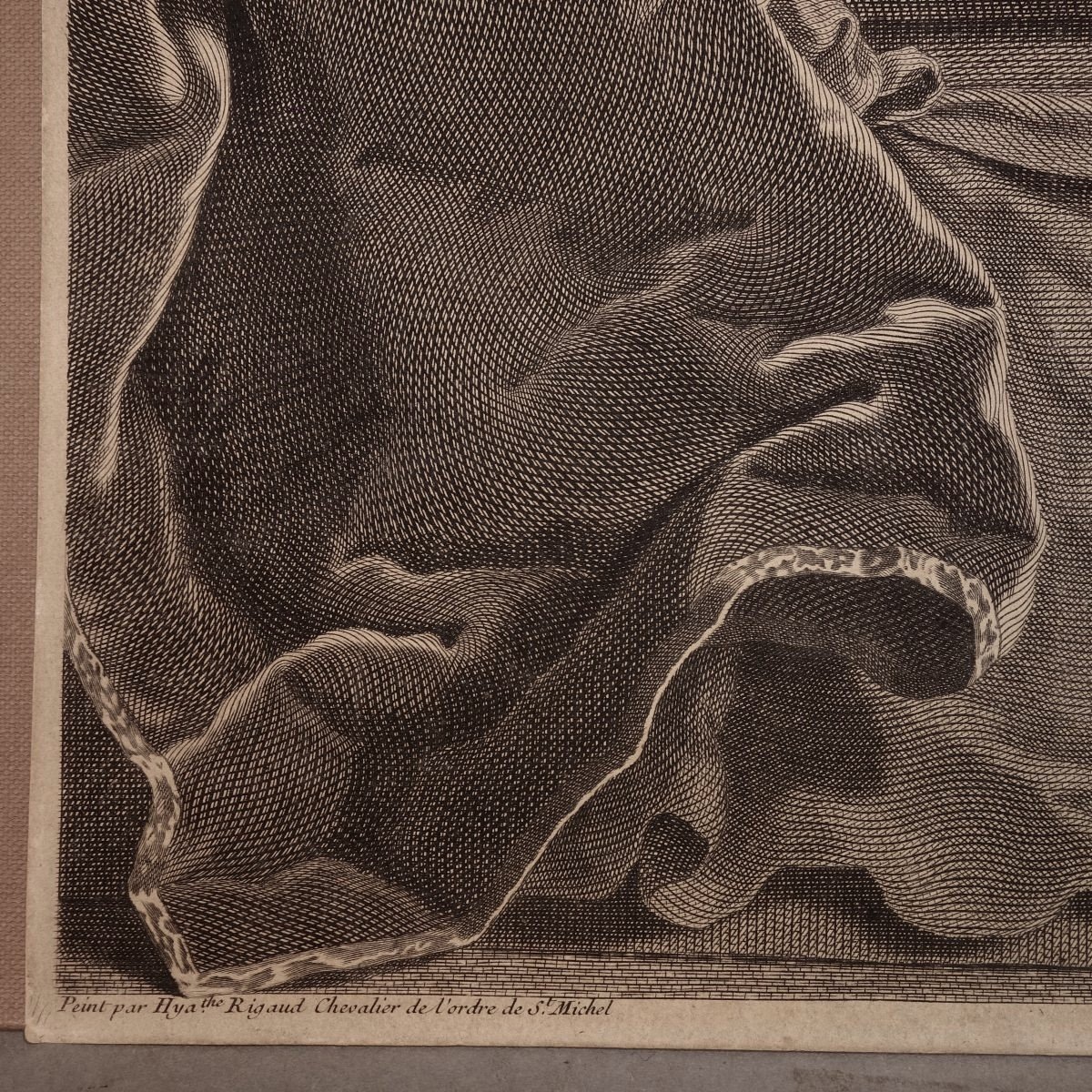 Portrait Elisabeth De Gouy Gravure De Johann Georg Wille Datée De 1743-photo-2