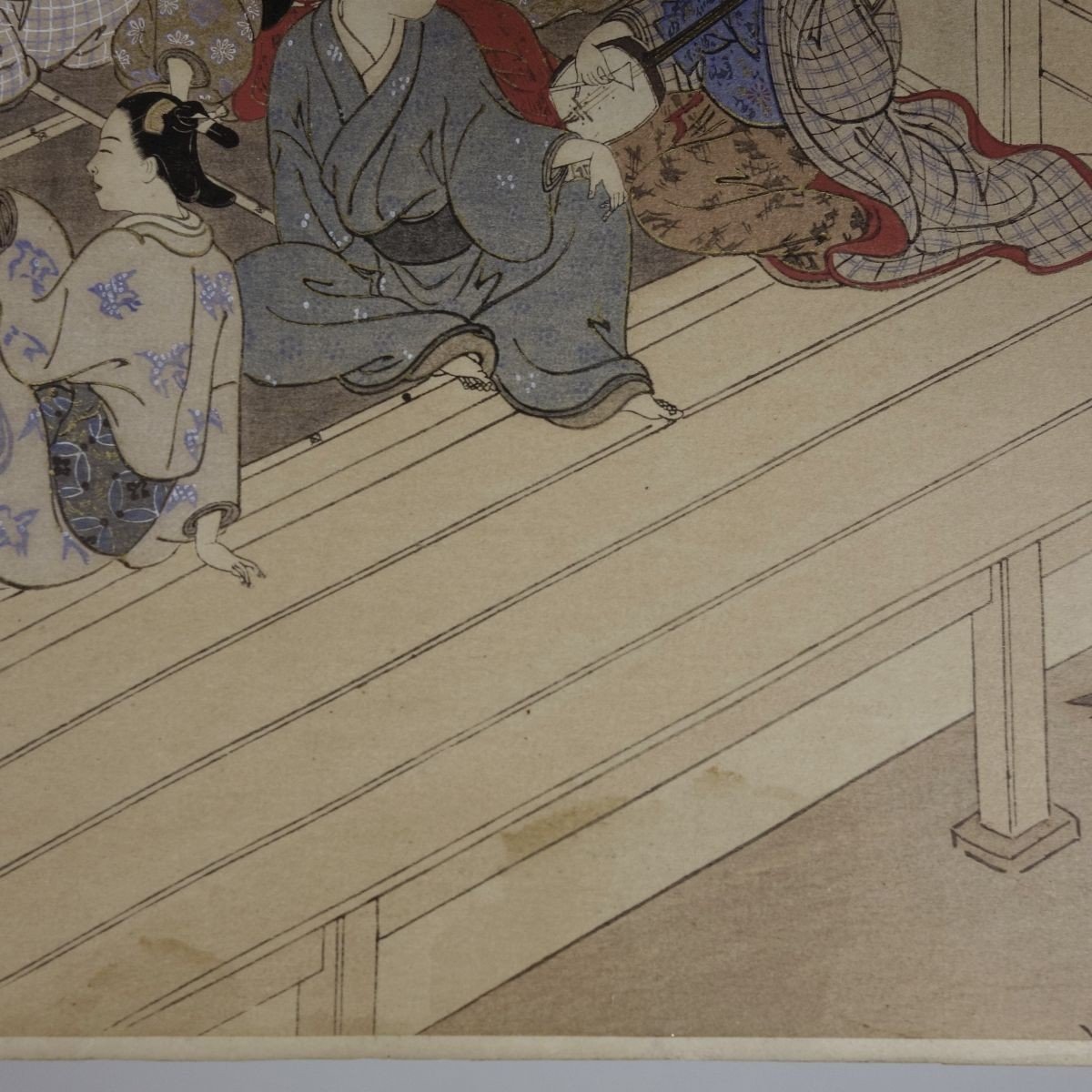 Nishikawa Sukenobu Estampe Japonaise début XXe-photo-3