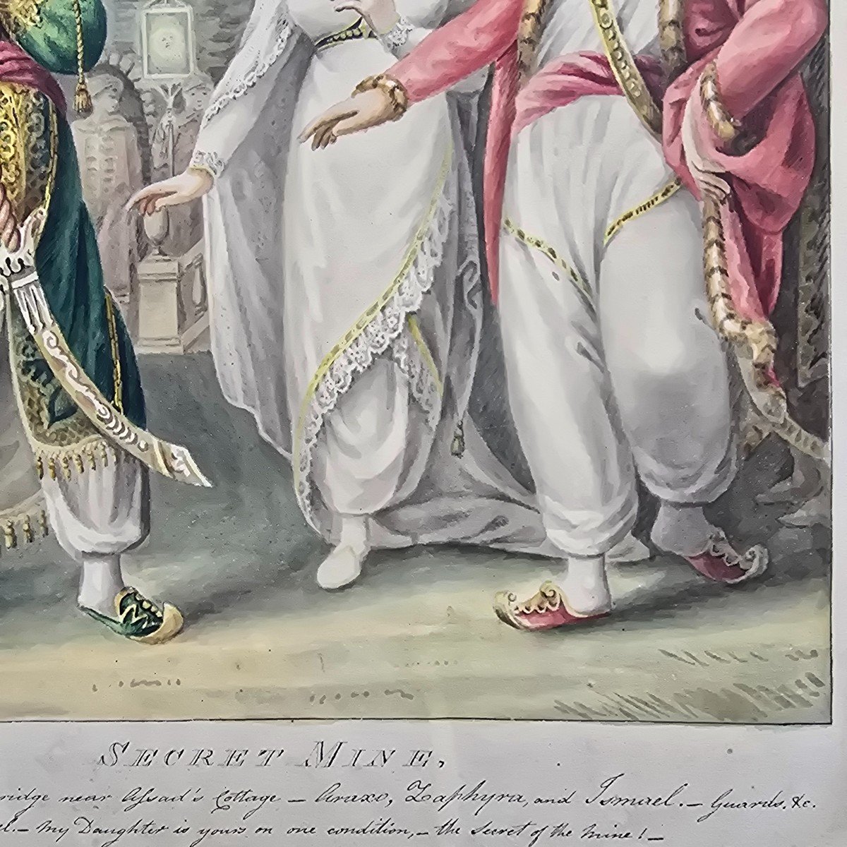 Zaphyra Secrete Mine 1812 Dessin D’illustration Anglais Covent Garden Londres-photo-3