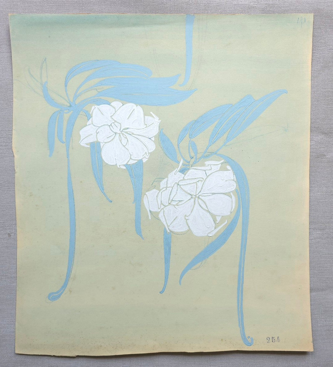 Projet Décor Papier Peint Art Déco Fleurs