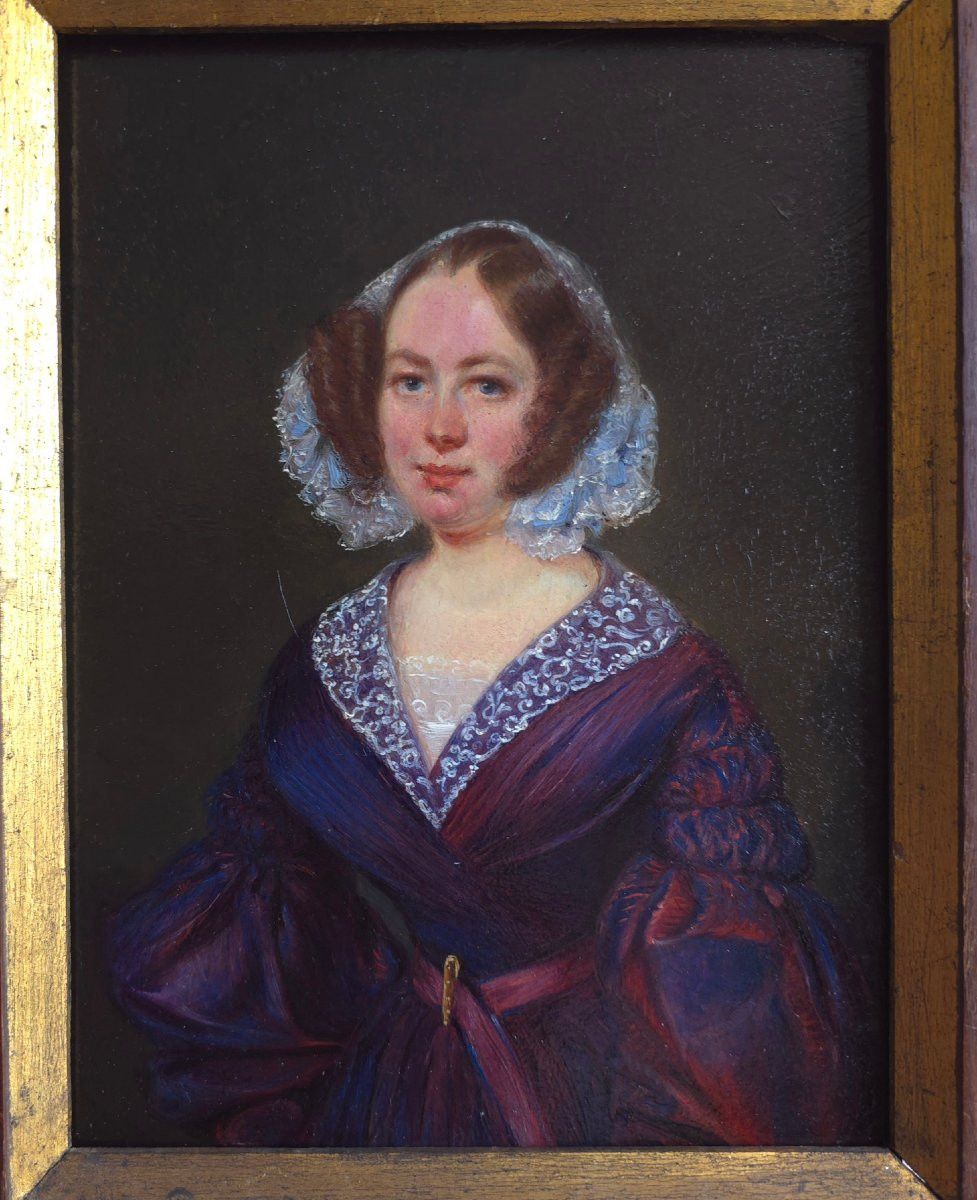 Portrait de femme XIXe -photo-3