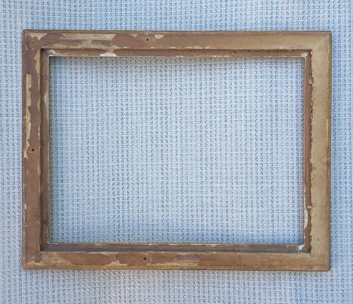 Cadre doré feuille Xxe de style Louis XVI feuillure : 34 x 25,5 cm-photo-1