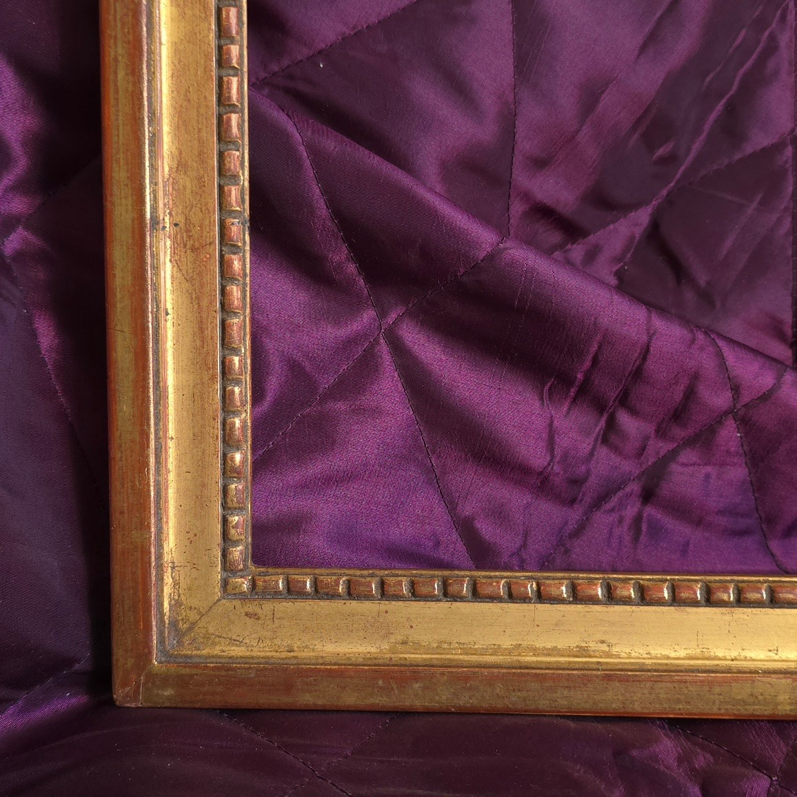 20th Century Louis XVI Style Gilded Leaf Frame, Rebate: 34 X 25.5 Cm-photo-2