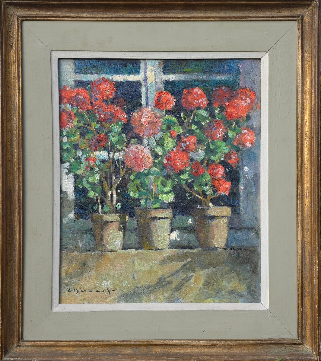 Édouard Bernaut (1890_1981) Pots de géranium -photo-2