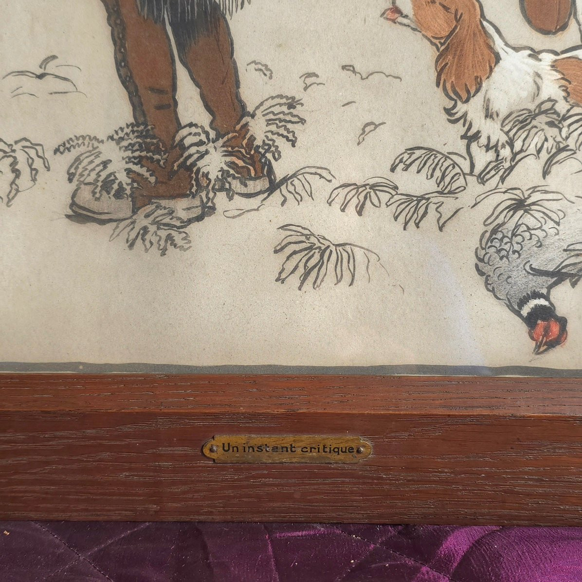 Cécil Aldin A Critical Moment Pheasant Hunting Print-photo-3
