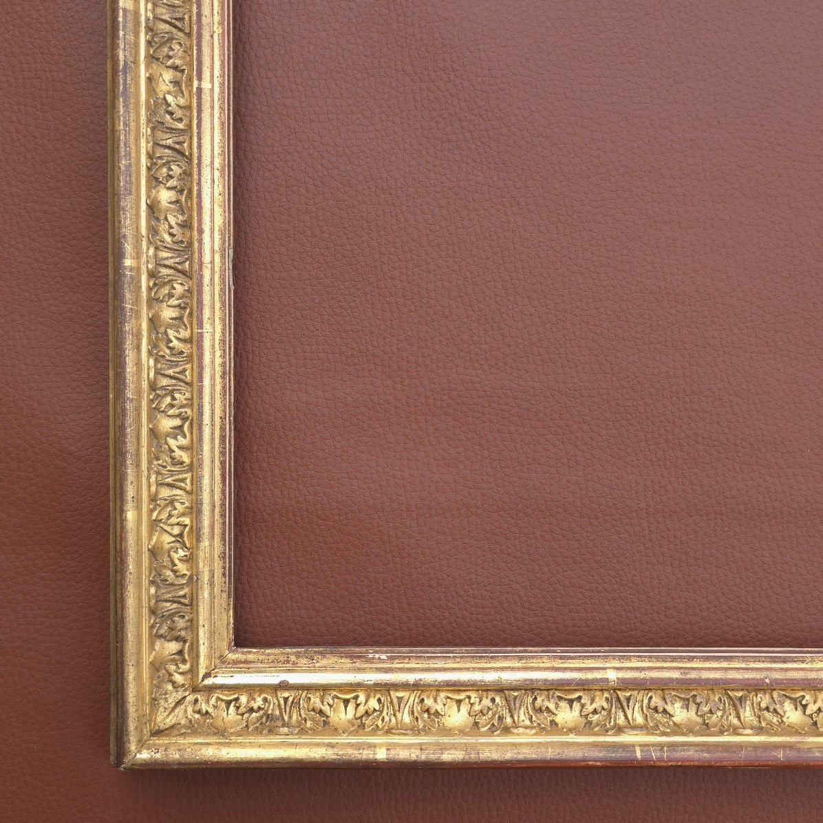 19th Century Wood And Gilded Stucco Frame, Size: 34.5 X 50 Cm-photo-4