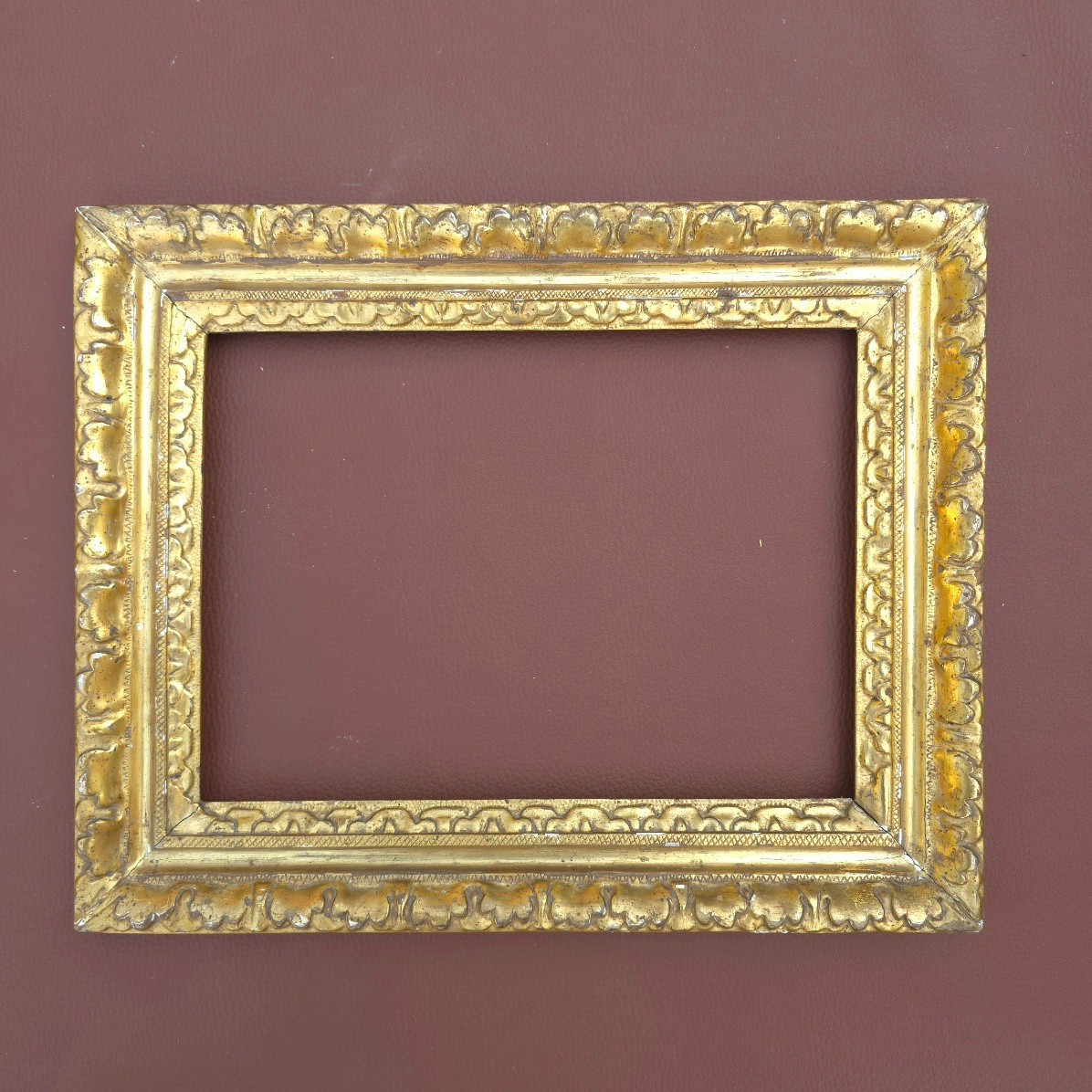 Louis XIII Style Frame, Rebate: 22 X 30 Cm, 18th Century-photo-2