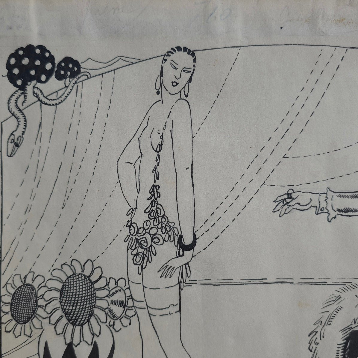 Raymond Pallier (1888- 1948) La robe pour cet été dessin de presse Art_Déco-photo-3