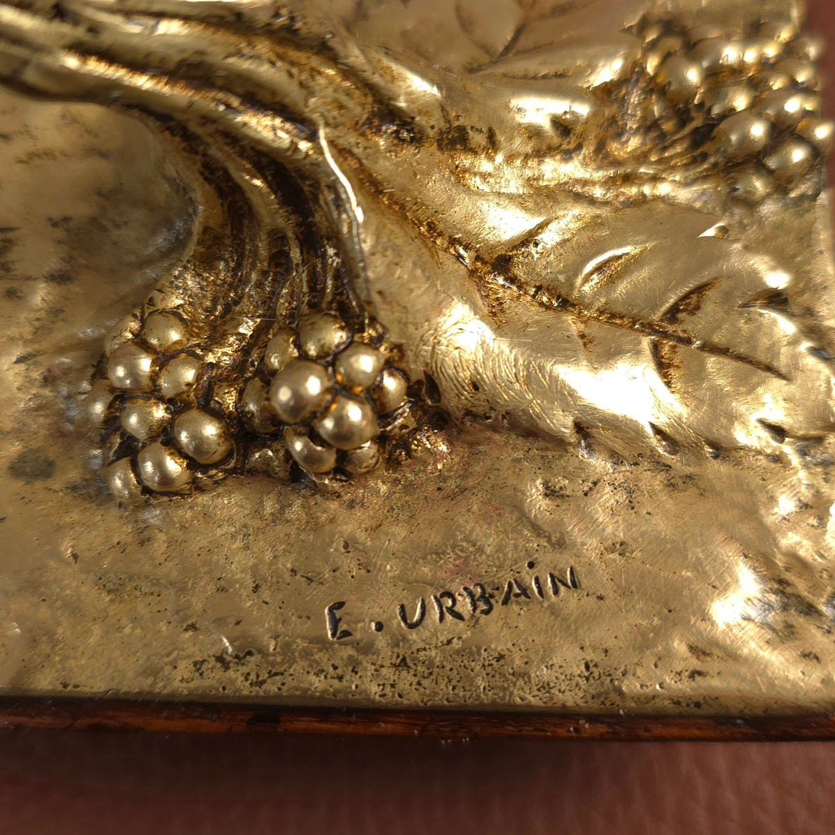 Louis XVI Style Oval Photo Frame Gilt Bronze Height: 20 Cm-photo-3