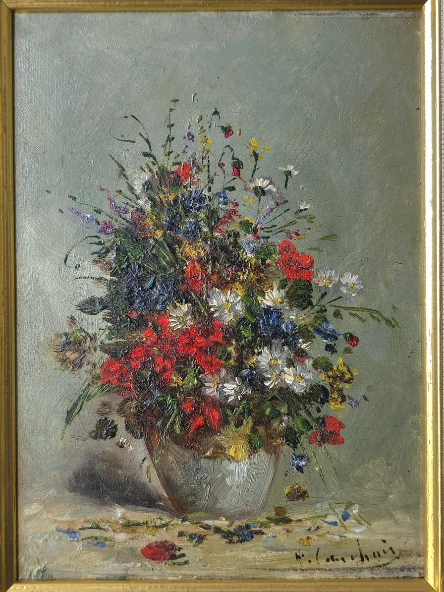 Eugène Henri Cauchois Bouquet de fleurs-photo-4