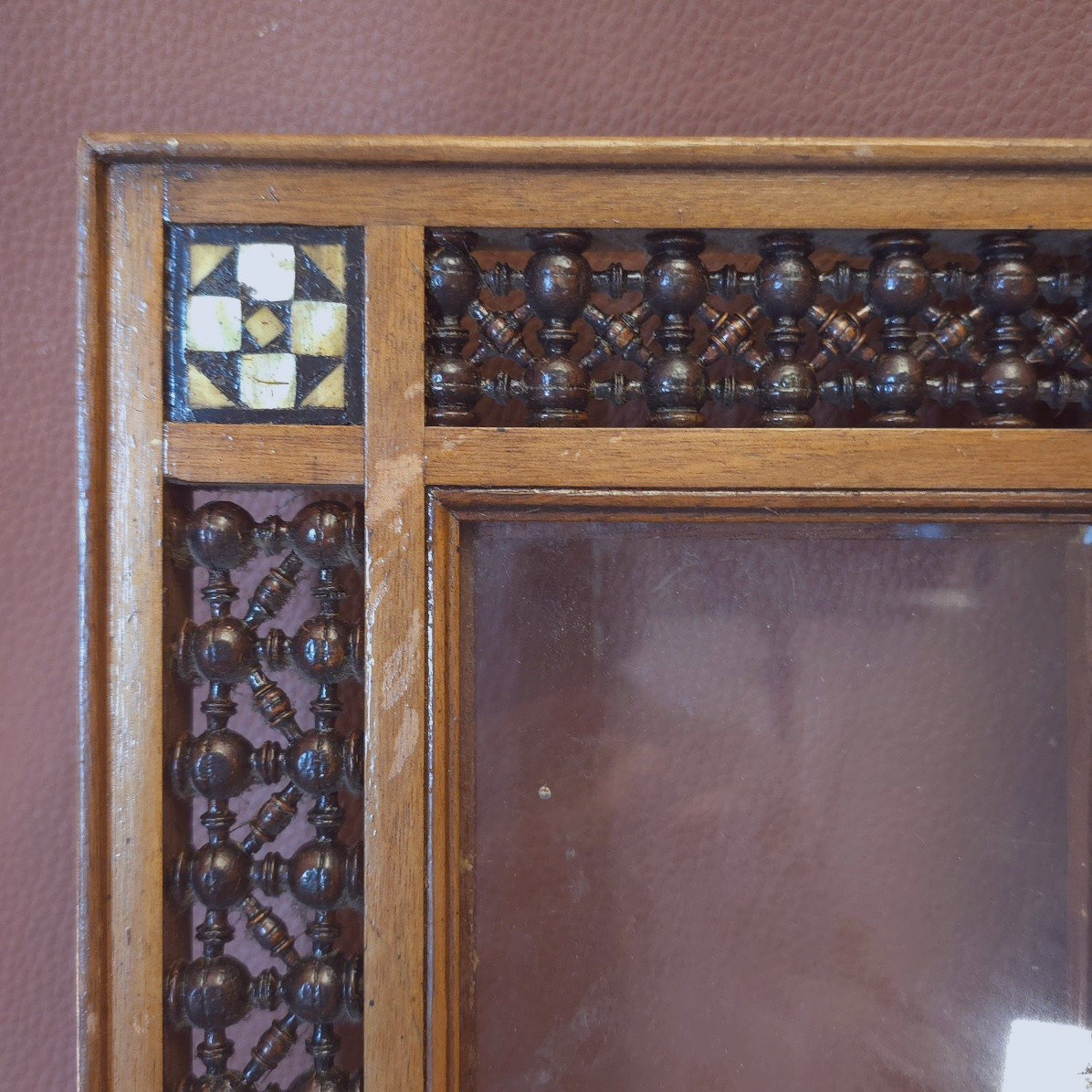 Petit cadre orientaliste moucharabiehfeuillure : 11 x 16 cm-photo-2