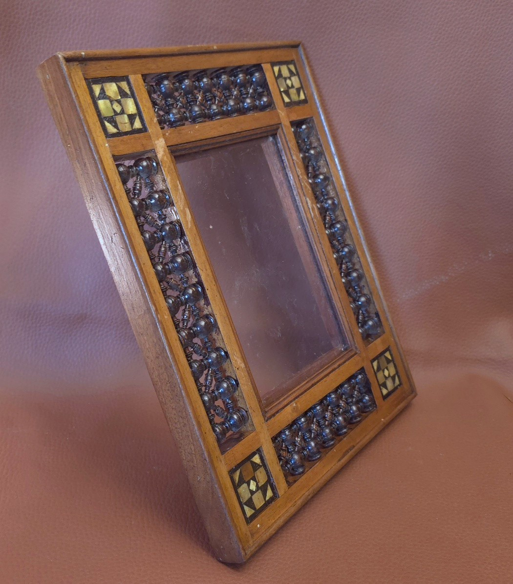 Petit cadre orientaliste moucharabiehfeuillure : 11 x 16 cm-photo-3