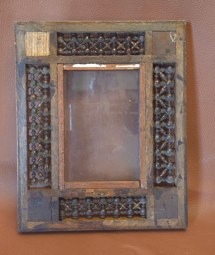 Petit cadre orientaliste moucharabiehfeuillure : 11 x 16 cm-photo-4