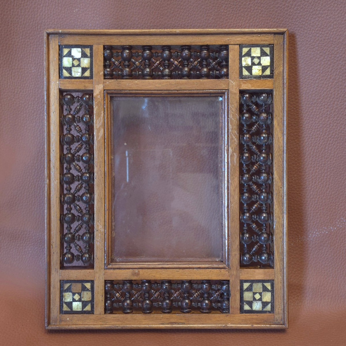 Petit cadre orientaliste moucharabiehfeuillure : 11 x 16 cm